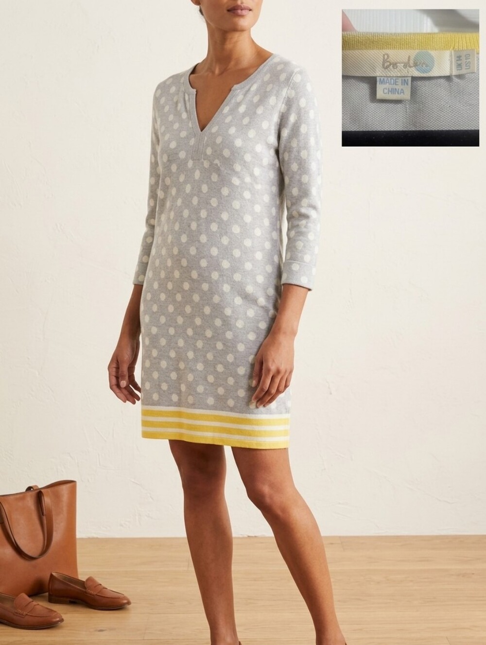 Boden V-neck Sweater Dress